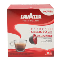 Kafijas kaps. Lavazza Espresso Cremosa 16x8g