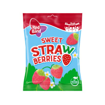 Kummikommid Sweet Strawberries Red Band 100g