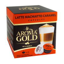 Kohvikaps. Aroma Gold Latte Macc. Caramel180g