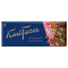 Šok. Karl Fazer ar Suffeli rīsu kraukšķ. 198g