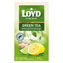 Zaļā tēja Loyd ar citronu un laima g. 20x1,7g