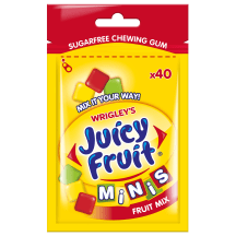 Košļājamā gumija Juicy Fruit Minis Fruity 28g