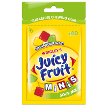 Košļājamā gumija Juicy Fruit Minis Sour 28g