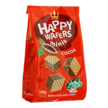 Vafeles Happy ar kakao pildījumu 100g