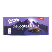 Tumšā šokolāde Milka Delicate Alpu piena 85g