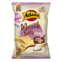 Čipsi Ādažu Mazāk sāls jog., sark. sīp. 130g