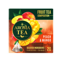 Vaisinė arbata AROMA TEA PEACH&MANGO, 40 g