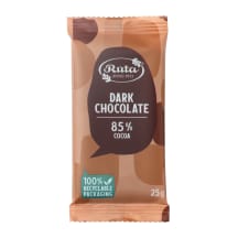 Juodasis šokoladas RŪTA (85 %), 25 g