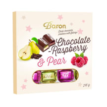 Šokolādes konfektes Baron dažādas garšas 216g