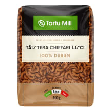 Täisterapasta durum Chiffari lisci Tartu Mill 500g
