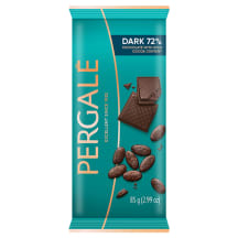 Juodasis šokoladas PERGALĖ 72%, 85 g