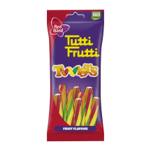 Košļājamās konfektes Tutti Frutti Twists 100g