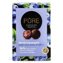 Šok.trühvlid mustikajog. täidisega Pure 148g