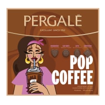 Konfektes Pergale Pop-coffee piena šok. 115g