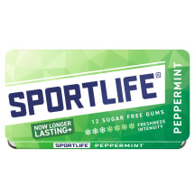 Närimiskumm Sportslife Peppermint magusainetega 18g