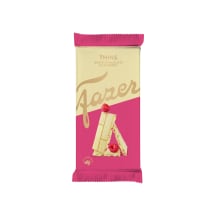Valge šokolaad vaarikaga Karl Fazer Thins 95g