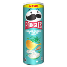 Kartulikrõpsud Pringles toorjuustu ja ürtidega 165g