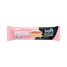 Proteiinibatoon Protein Soft valge šokolaadi-maasika Corny magusainetega 45g