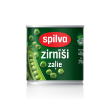 Konservēti zirnīši Spilva zaļie 420g / 270g