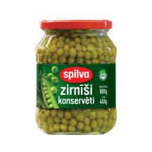 Konservēti zirnīši Spilva 690g/450g