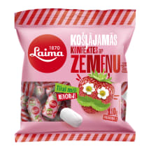 Košļāj. konfektes Laima ar zemeņu garšu 110g