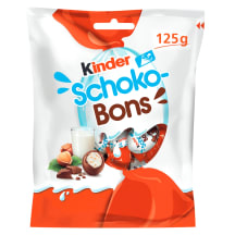 Saldainiai su įdaru KINDER SCHOKO BONS, 125g
