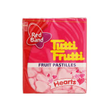 Kummikommid Tutti Frutti Hearts 15g