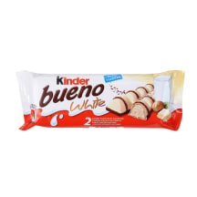 Valge šokolaadiga kaetud vahvel Kinder Bueno 39g