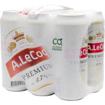 Õlu A.Le Coq Premium 4,7% 0,5l prk 6-pakk