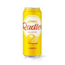 Alaus kokt.UTENOS Radler Lemon, 2 %, 0,5 l