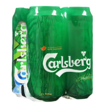 Alus CARLSBERG, 5 %, 4 vnt X 0,5 l