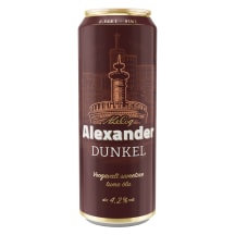 Tume õlu Dunkel, ALEXANDER, 568 ml purk