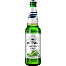Alus Baltika Nr.0 bezalkoholisks 0,5% 0,47l