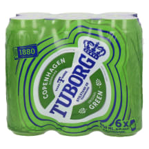 Õlu Tuborg 4,6%vol 0,5l purk 6-pakk