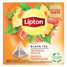 Tee must troopiliste puuvil. Lipton 20pk