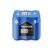 Õlu Sauna Lager Tanker 5%vol 0,5l 6-pakk purk