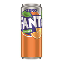 Gāz. dzēr. Fanta Orange Zero ar saldin. 0,33l