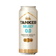 Alkoholivaba õlu Tanker Select Lager 0,5l prk