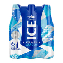 Õlu Saku On Ice 5%vol 0,33l pudel 6-pakk