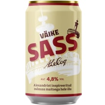 Õlu Väike Sass 4,8%vol 0,33l purk