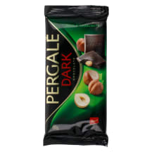 Tume šokolaad tervete pähklitega Pergale 100g