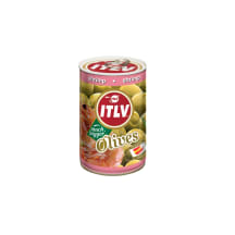 Zaļās olīvas ITLV ar garneļu pastu 300g/110g