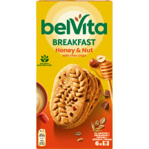 Täisteraküpsised pähkli&meega Belvita 300g