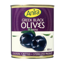 Graik. juodosios alyvuogės ANIRA, 820g/380g