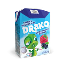 Jook vaarika-mustika Drako 200ml