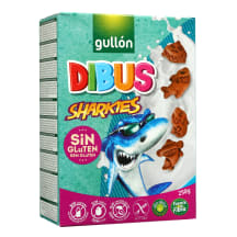 Sausainiai be glitimo GULLON SHARKIES, 250 g