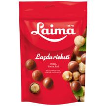 Lazdu rieksti Laima piena šokolādē 140g