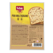 Duona su grūd.SCHAR PAN MULTIGRANO,250 g