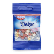 Suhkrust värvilised tähed Dr.Oetker 10g