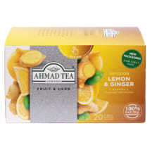 Zāļu tēja Ahmad Tea ingvers ar citronu 40g
